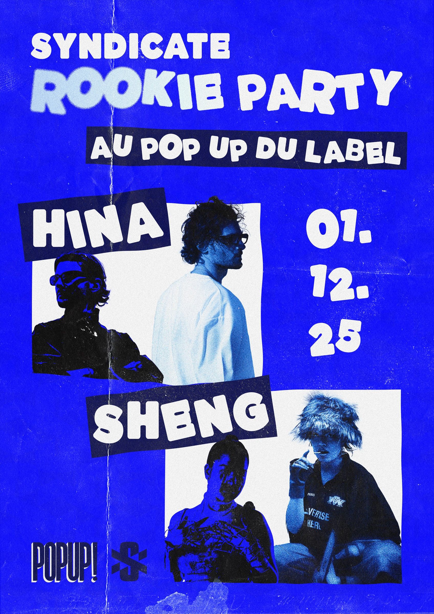 Affiche bleue Syndicate Rookie Party