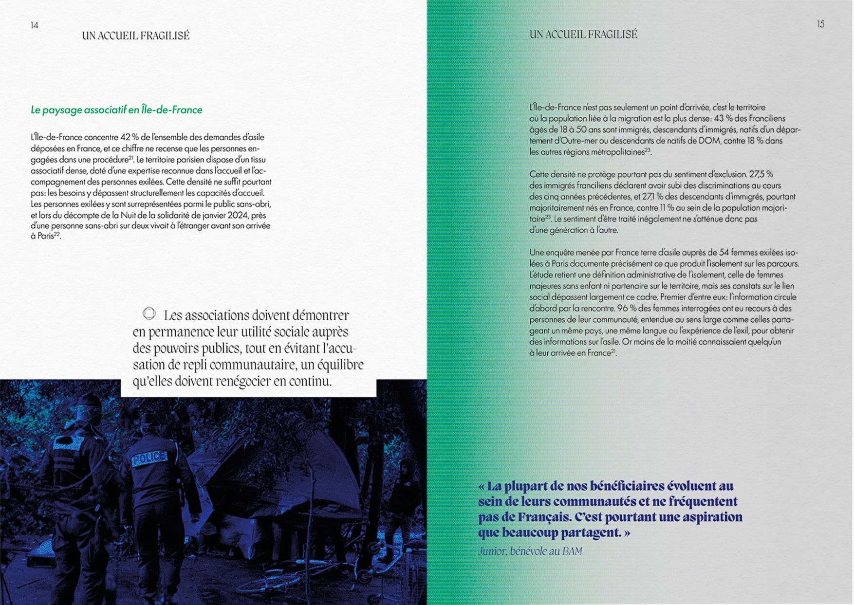 Double page sur le paysage associatif en Île-de-France